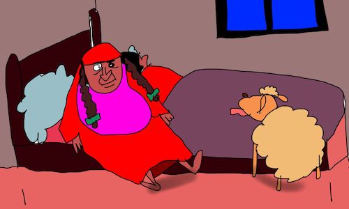 Cartoon: lamb stuffed with pasta p2 (medium) by sal tagged cartoon