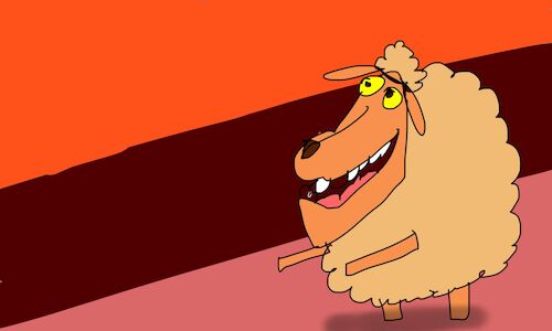 Cartoon: lamb stuffed with pasta p2 (medium) by sal tagged cartoon