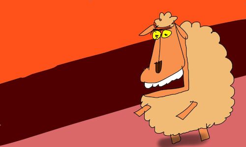 Cartoon: lamb stuffed with pasta p2 (medium) by sal tagged cartoon