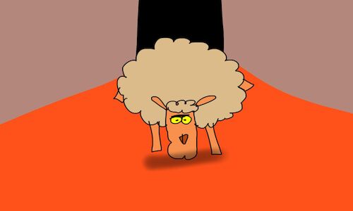Cartoon: lamb stuffed with pasta p2 (medium) by sal tagged cartoon