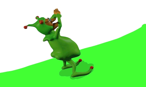 Cartoon: Mr. froggy 3d mode animation (medium) by sal tagged cartoon,animation,3d,froggy,mr