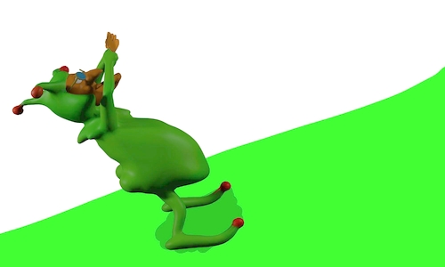 Cartoon: Mr. froggy 3d mode animation (medium) by sal tagged cartoon,animation,3d,froggy,mr