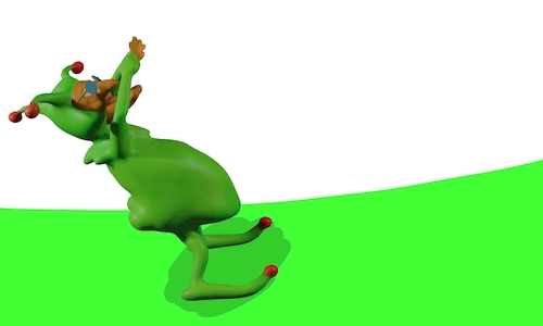 Cartoon: Mr. froggy 3d mode animation (medium) by sal tagged cartoon,animation,3d,froggy,mr