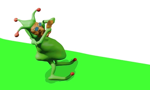 Cartoon: Mr. froggy 3d mode animation (medium) by sal tagged cartoon,animation,3d,froggy,mr