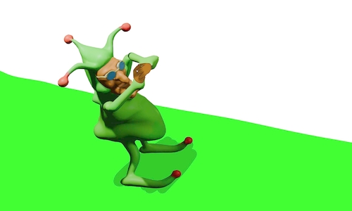 Cartoon: Mr. froggy 3d mode animation (medium) by sal tagged cartoon,animation,3d,froggy,mr