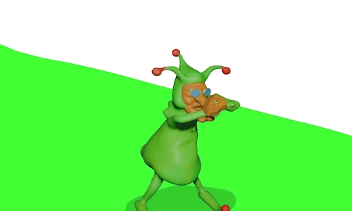 Cartoon: Mr. froggy 3d mode animation (medium) by sal tagged cartoon,animation,3d,froggy,mr