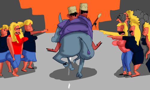 Cartoon: mr mubakher and mr mukahel (medium) by sal tagged cartoon,comic,storyboard,mubakher,mukahel,mr,adventure
