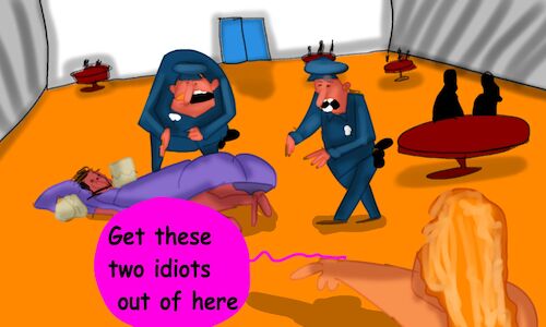 Cartoon: mr mubakher and mr mukahel (medium) by sal tagged cartoon,comic,storyboard,mubakher,mukahel,mr,adventure