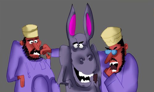 Cartoon: mr mubakher and mr mukahel (medium) by sal tagged cartoon,comic,storyboard,mubakher,mukahel,mr,adventure