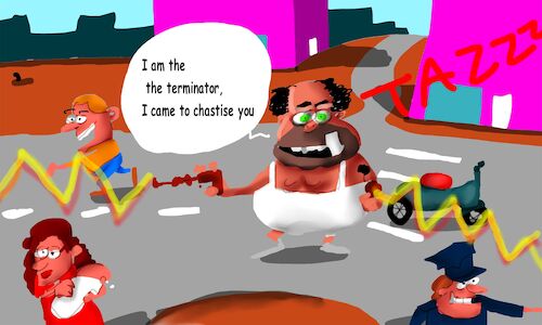 Cartoon: space goofs (medium) by sal tagged cartoon,comic