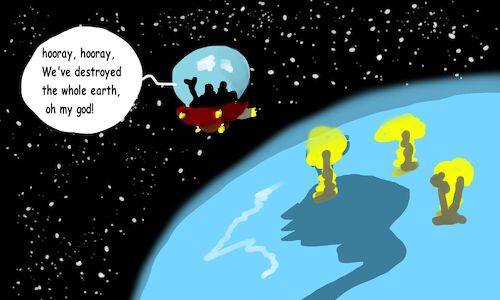 Cartoon: space goofs (medium) by sal tagged cartoon,comic