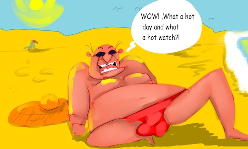 Cartoon: such a sunny and hot day (medium) by sal tagged cartoon,comic,strip