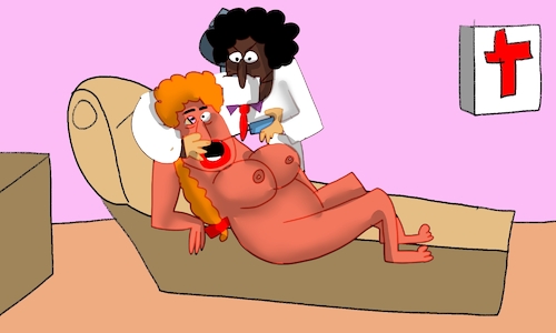 Cartoon: suzi with plastic surgery (medium) by sal tagged cartoon