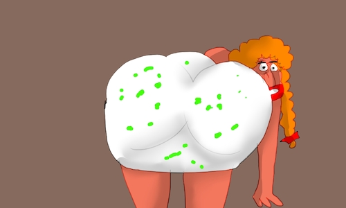 Cartoon: suzi with plastic surgery (medium) by sal tagged cartoon