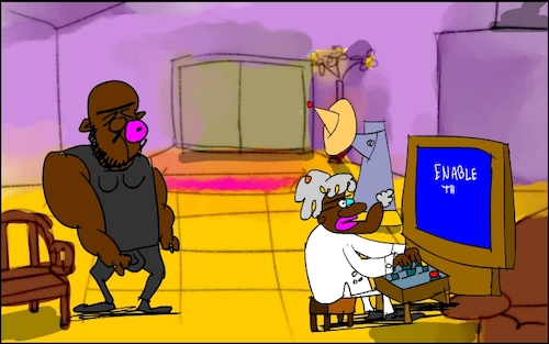 Cartoon: THE BAD NEWS BROWN7 (medium) by sal tagged cartoon