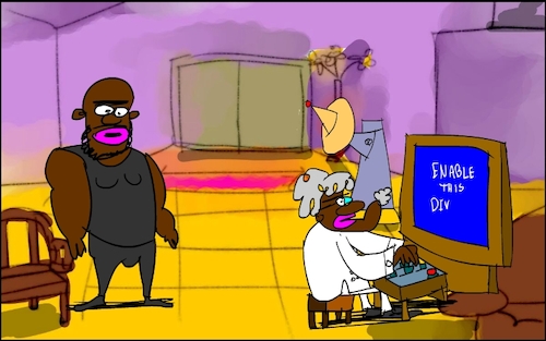 Cartoon: THE BAD NEWS BROWN7 (medium) by sal tagged cartoon