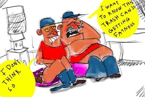 Cartoon: The chocolate ice cream (medium) by sal tagged cartoons,sal