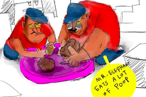 Cartoon: The chocolate ice cream (medium) by sal tagged cartoons,sal