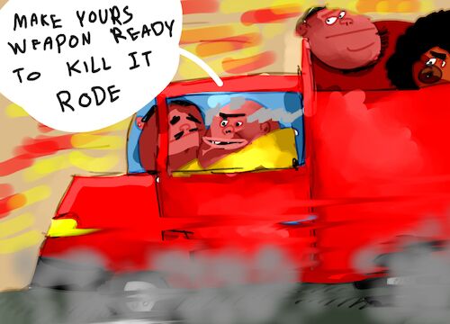 Cartoon: THE FATHFUL MEN (medium) by sal tagged cartoon