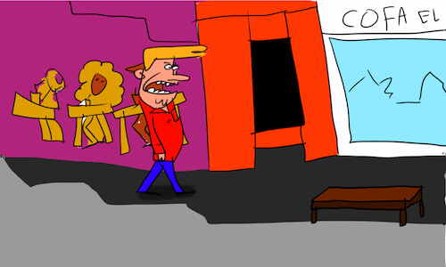 Cartoon: The kosh kosh dance part1 (medium) by sal tagged cartoon,comic,story,kosh,dance