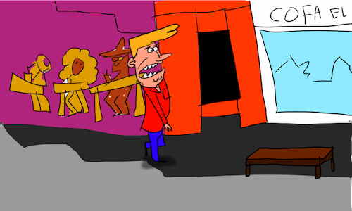 Cartoon: The kosh kosh dance part1 (medium) by sal tagged cartoon,comic,story,kosh,dance