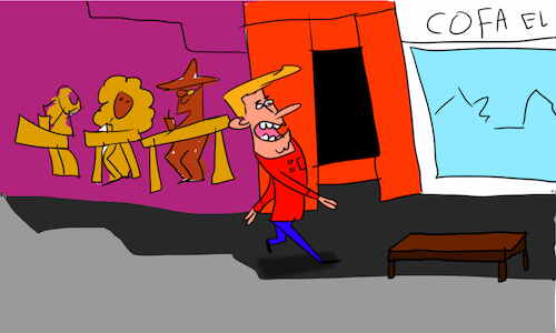 Cartoon: The kosh kosh dance part1 (medium) by sal tagged cartoon,comic,story,kosh,dance
