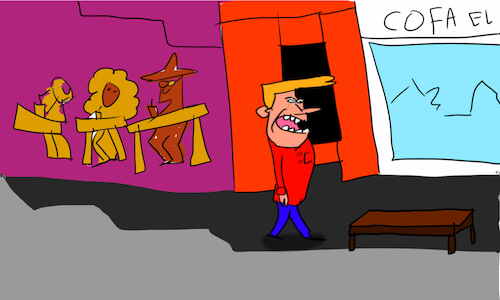 Cartoon: The kosh kosh dance part1 (medium) by sal tagged cartoon,comic,story,kosh,dance