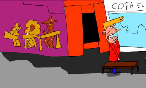 Cartoon: The kosh kosh dance part1 (medium) by sal tagged cartoon,comic,story,kosh,dance