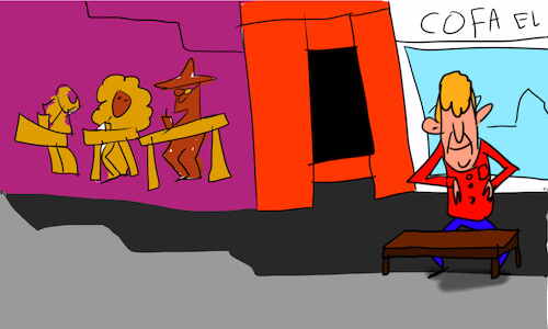 Cartoon: The kosh kosh dance part1 (medium) by sal tagged cartoon,comic,story,kosh,dance