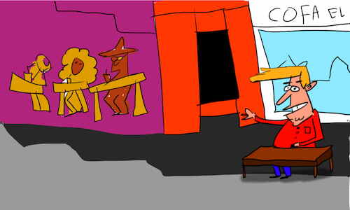 Cartoon: The kosh kosh dance part1 (medium) by sal tagged cartoon,comic,story,kosh,dance