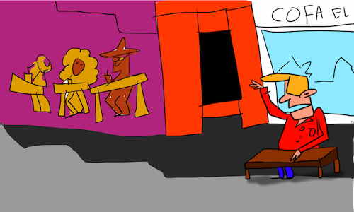 Cartoon: The kosh kosh dance part1 (medium) by sal tagged cartoon,comic,story,kosh,dance