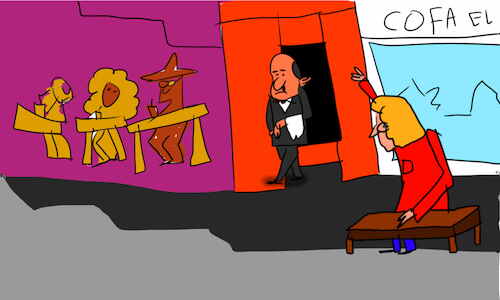 Cartoon: The kosh kosh dance part1 (medium) by sal tagged cartoon,comic,story,kosh,dance