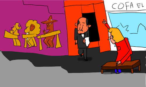 Cartoon: The kosh kosh dance part1 (medium) by sal tagged cartoon,comic,story,kosh,dance
