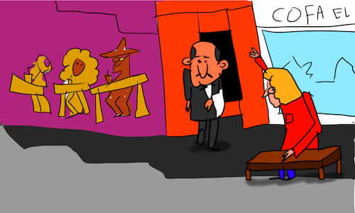 Cartoon: The kosh kosh dance part1 (medium) by sal tagged cartoon,comic,story,kosh,dance