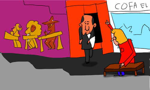 Cartoon: The kosh kosh dance part1 (medium) by sal tagged cartoon,comic,story,kosh,dance