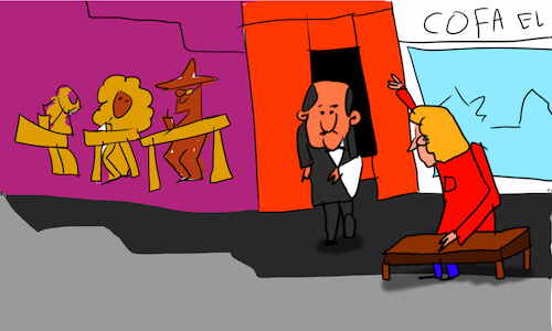 Cartoon: The kosh kosh dance part1 (medium) by sal tagged cartoon,comic,story,kosh,dance