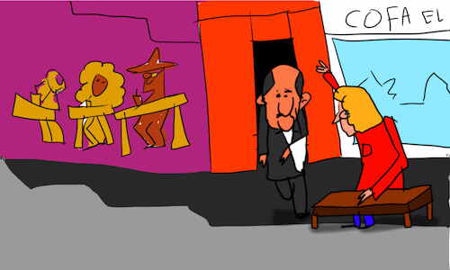 Cartoon: The kosh kosh dance part1 (medium) by sal tagged cartoon,comic,story,kosh,dance