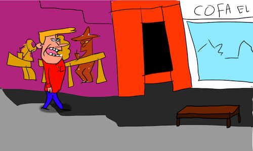 Cartoon: The kosh kosh dance part1 (medium) by sal tagged cartoon,comic,story,kosh,dance