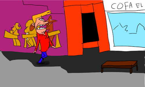 Cartoon: The kosh kosh dance part1 (medium) by sal tagged cartoon,comic,story,kosh,dance