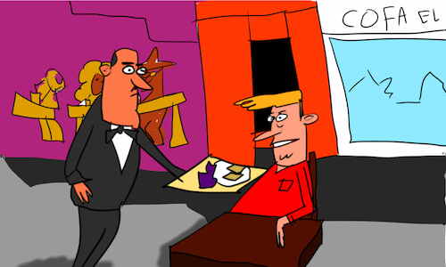 Cartoon: the kosh kosh dance part2 (medium) by sal tagged cartoon,comic,story,the,kosh,dance