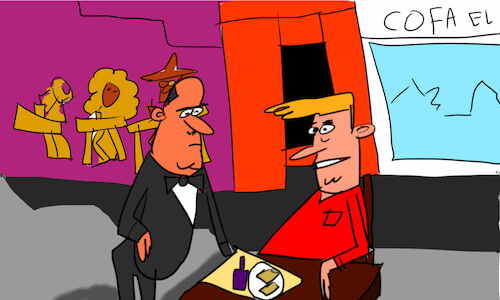 Cartoon: the kosh kosh dance part2 (medium) by sal tagged cartoon,comic,story,the,kosh,dance