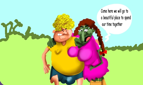 Cartoon: the love life of witches (medium) by sal tagged cartoon