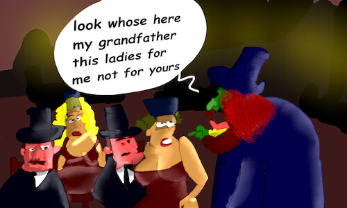 Cartoon: THE MAGIC POTION (medium) by sal tagged comic,cartoon,magic,potion,the