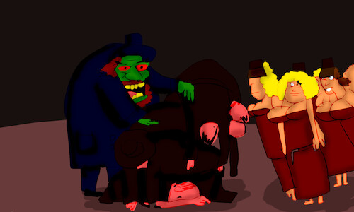 Cartoon: THE MAGIC POTION (medium) by sal tagged comic,cartoon,magic,potion,the
