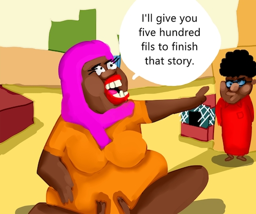 Cartoon: THE NAUGHTY BOY (medium) by sal tagged cartoon