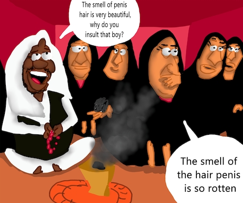Cartoon: THE NAUGHTY BOY (medium) by sal tagged cartoon