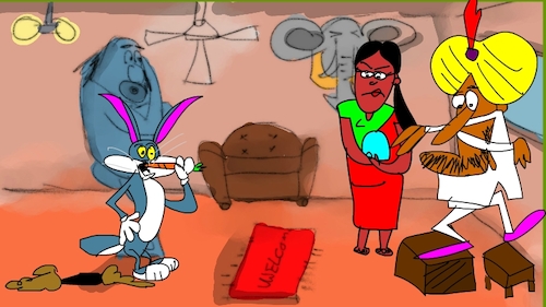 Cartoon: the red flame wizard2 (medium) by sal tagged cartoon