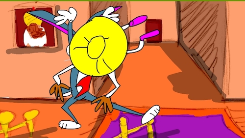 Cartoon: the red flame wizard5 (medium) by sal tagged cartoon