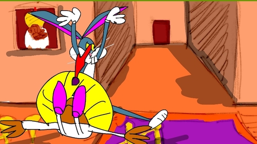 Cartoon: the red flame wizard5 (medium) by sal tagged cartoon