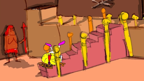 Cartoon: the red flame wizard6 (medium) by sal tagged cartoon